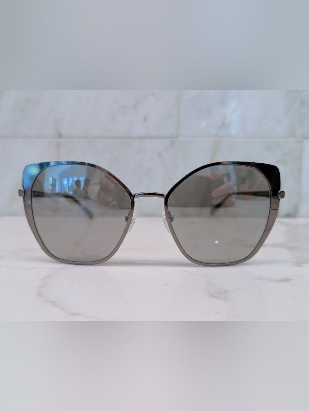 Longchamp Stylish Women's Silver Metal Sunglasses